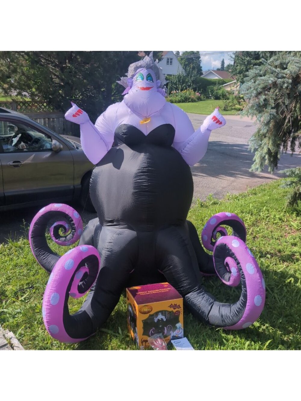 Gemmy Disney 6ft tall Ursula Airblown inflatable Halloween 56425 Little Mermaid